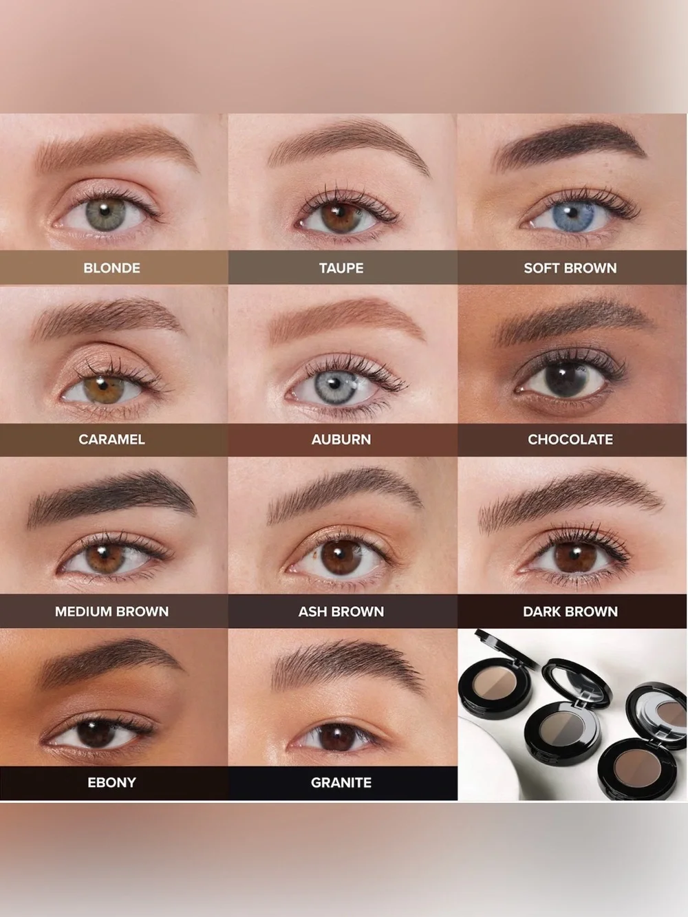 💫NEW-Anastasia Beverly Hills  Brow Powder Duo Dual-Shade Fill & Define-Granite